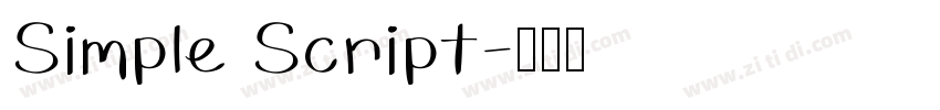 Simple Script字体转换
